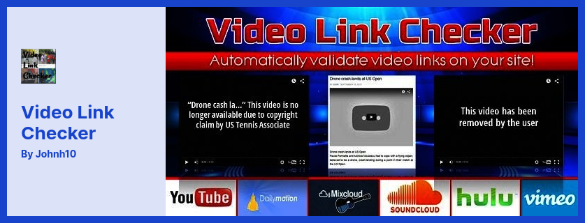 Video Link Checker Plugin - URL-Erkennungs-Plugin für defekte Videos