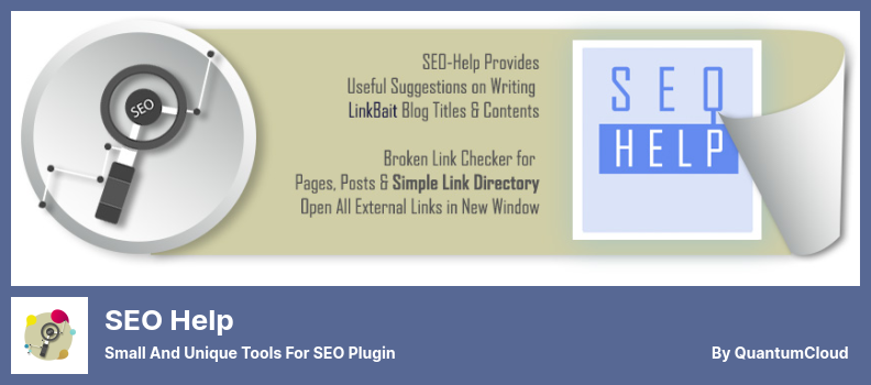 SEO Help Plugin - Kleine und einzigartige Tools für das SEO-Plugin