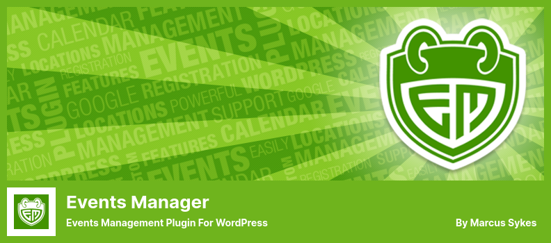 Plugin Events Manager - Plugin de gestion d'événements pour WordPress