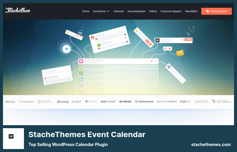 Plugin de calendrier d'événements StacheThemes - Plugin de calendrier WordPress le plus vendu