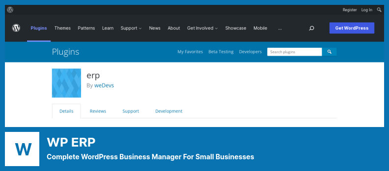 WP ERP Plugin - Vollständiger WordPress Business Manager für kleine Unternehmen