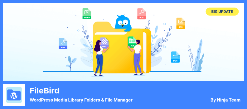 Plugin FileBird - Pastas e gerenciador de arquivos da biblioteca de mídia do WordPress