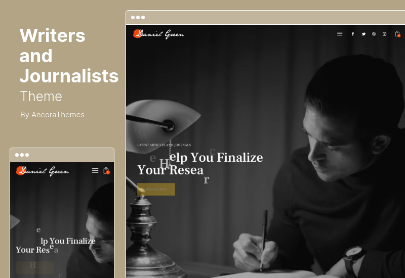 作家和记者博客主题 - 作家和记者博客 WordPress 主题