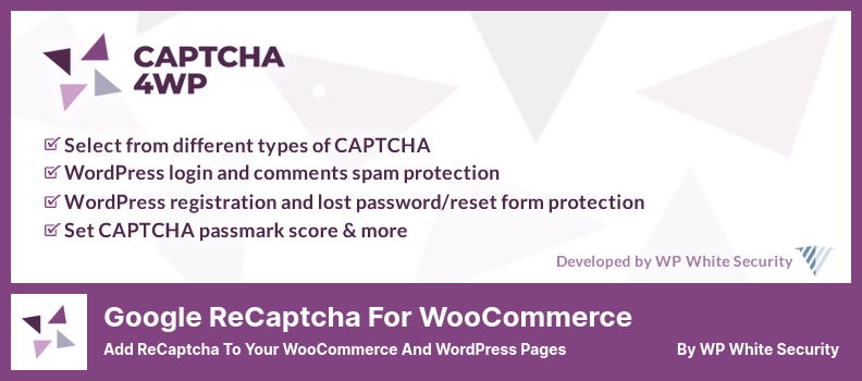 Plugin Google reCaptcha per WooCommerce - Aggiungi reCaptcha alle tue pagine WooCommerce e WordPress