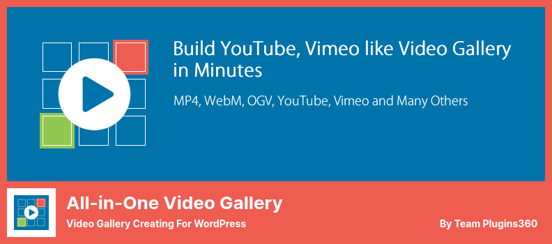 Plugin pentru Galerie Video All-in-One - Creare Galerie Video pentru WordPress