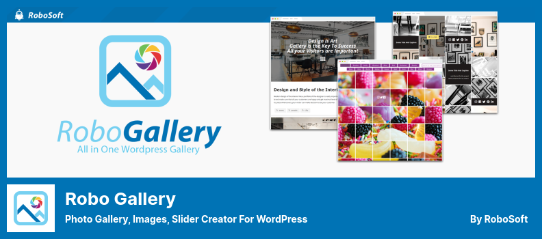 Robo Gallery Plugin - Fotogalerie, Bilder, Slider Creator für WordPress