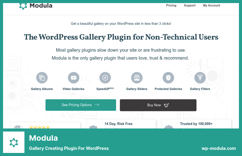 Modula Plugin - แกลลอรี่การสร้างปลั๊กอินสำหรับ WordPress