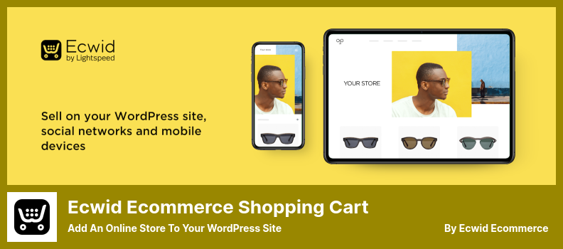 Plugin de carrinho de compras Ecwid Ecommerce - Adicione uma loja online ao seu site WordPress