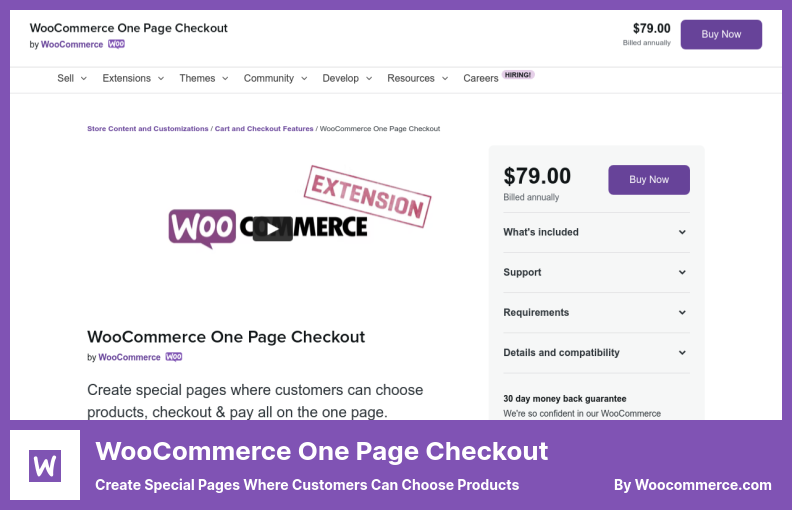 Complemento de pago de una página de WooCommerce: crea páginas especiales donde los clientes pueden elegir productos