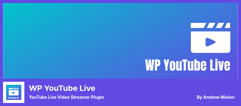 WP YouTube Live Plugin - Plugin de transmissão de vídeo ao vivo do YouTube