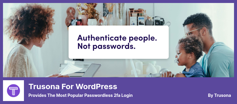 Trusona para WordPress Plugin - Fornece o login 2fa sem senha mais popular