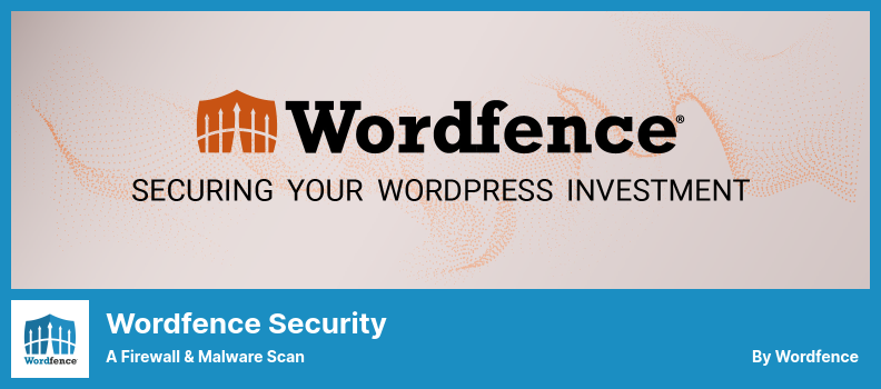 Plugin de segurança do Wordfence - uma verificação de firewall e malware