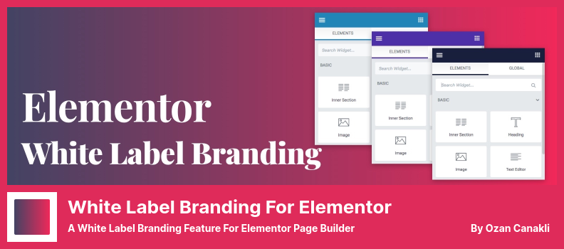 White Label Branding para Elementor Plugin - um recurso de White Label Branding para Elementor Page Builder