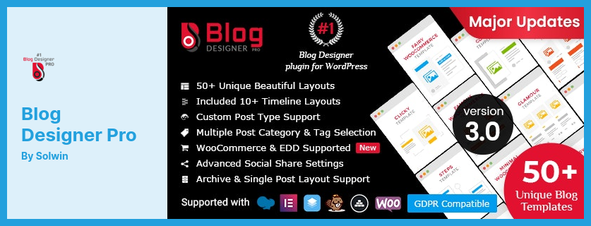 Blog Designer Pro 插件 - 适用于 WordPress 的商业和技术创意分享插件