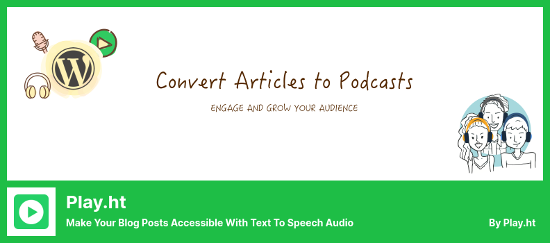 Plugin Play.ht - Jadikan Postingan Blog Anda Dapat Diakses Dengan Audio Text to Speech