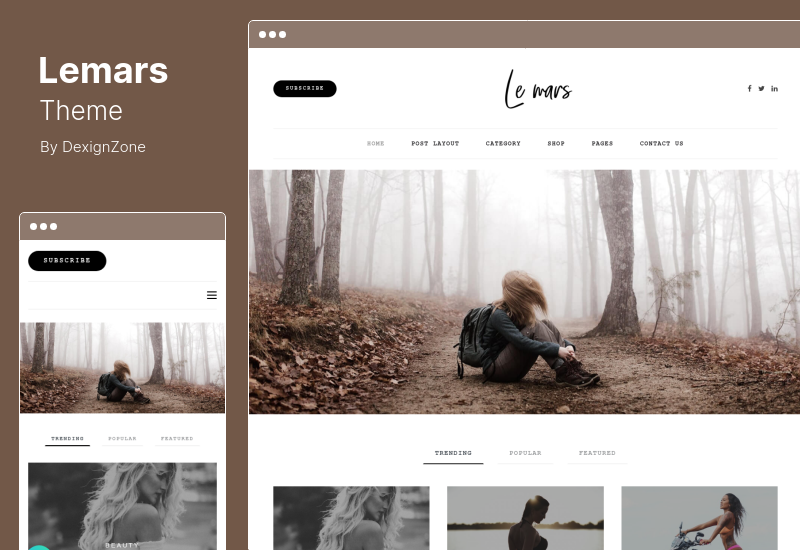 Tema Lemars - Tema WordPress pentru blog personal