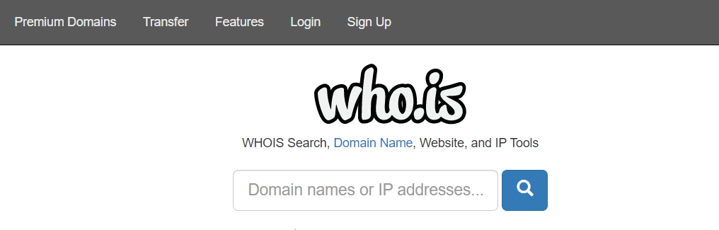 Whois 主页