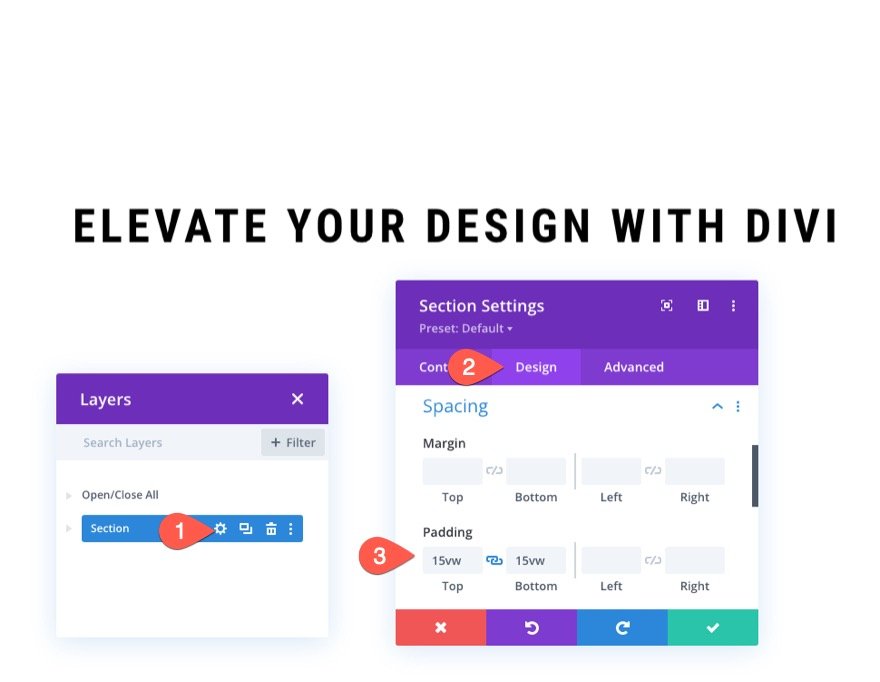 transizioni di design di sfondo senza soluzione di continuità in divi