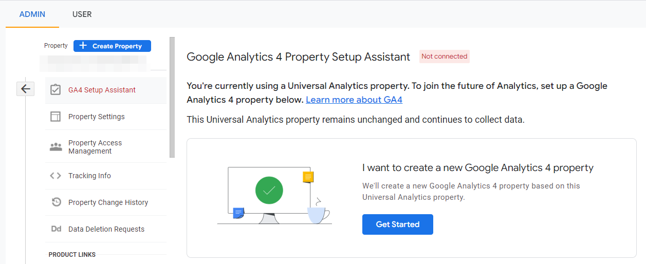 الترقية إلى Google Analytics 4