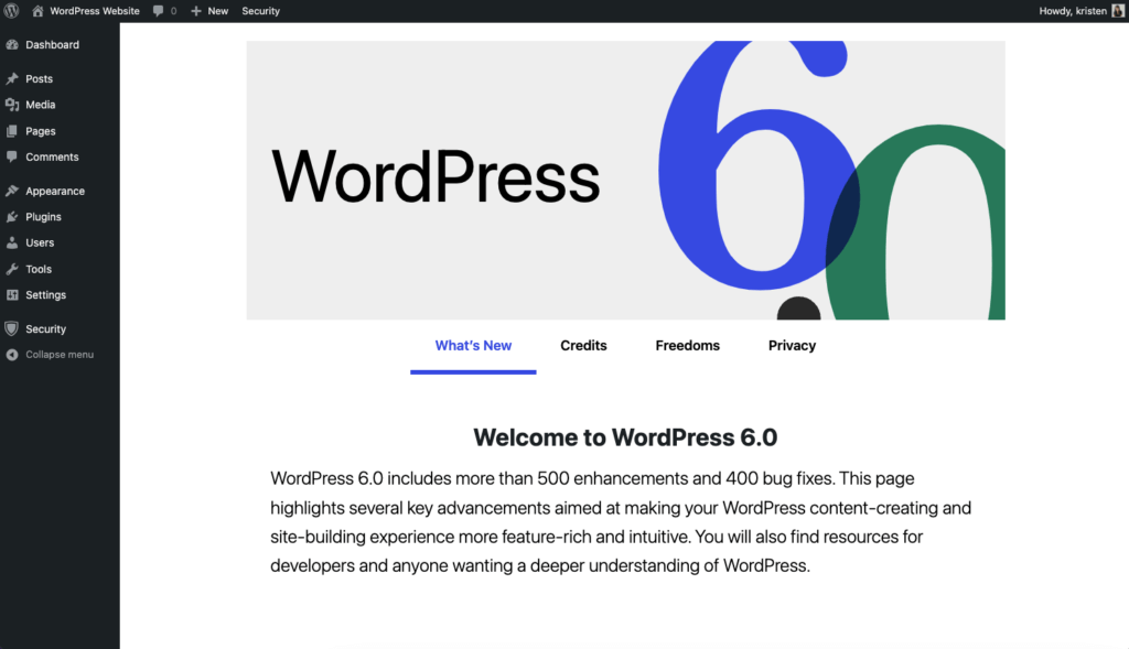 WordPress 6.0