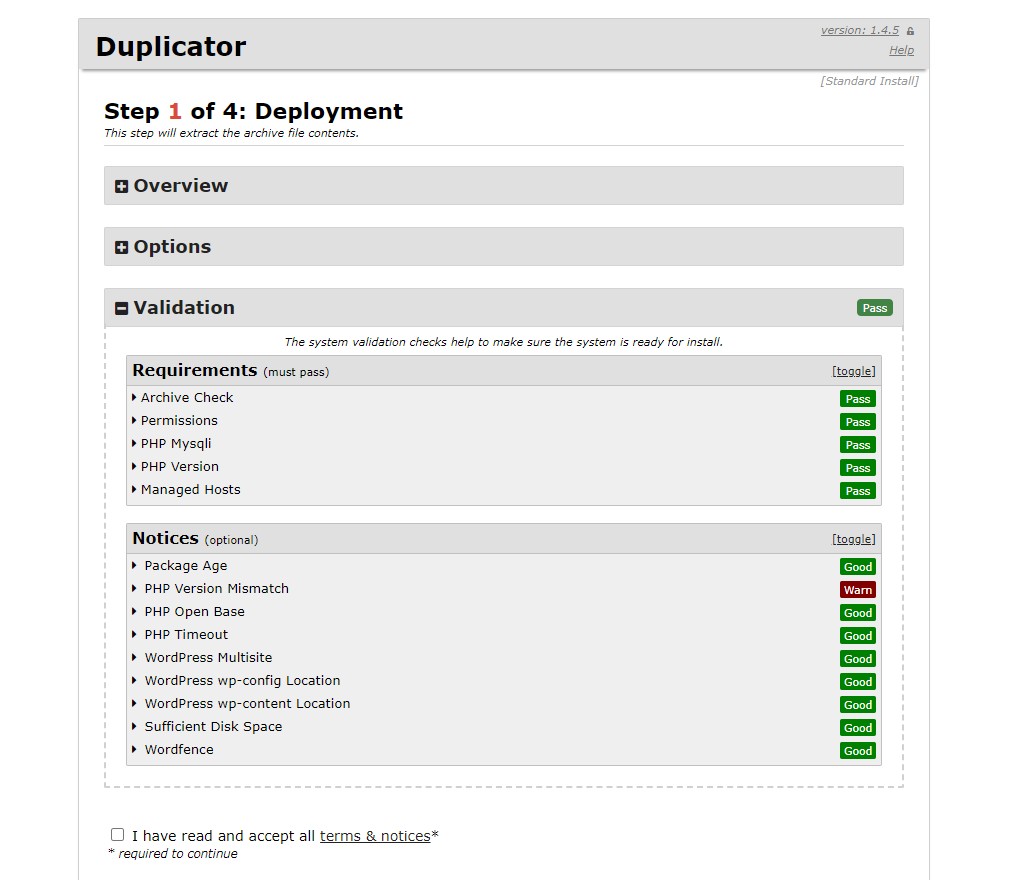 ตัวติดตั้ง Duplicator