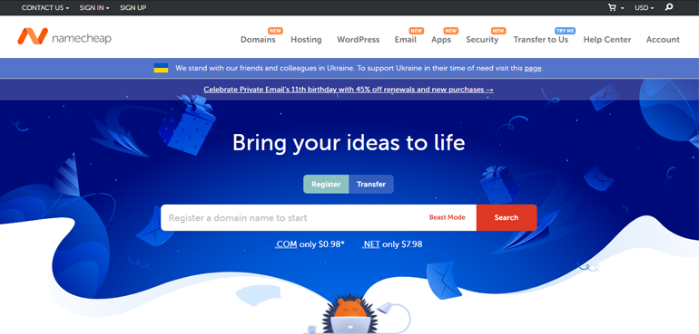 Namecheap-Hosting-Service