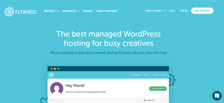 Schwungrad WordPress-Hosting