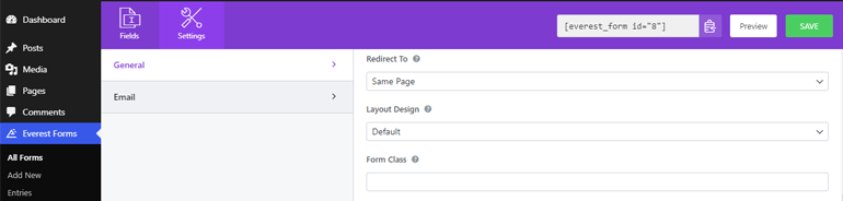 Redirection vers et conception de la mise en page