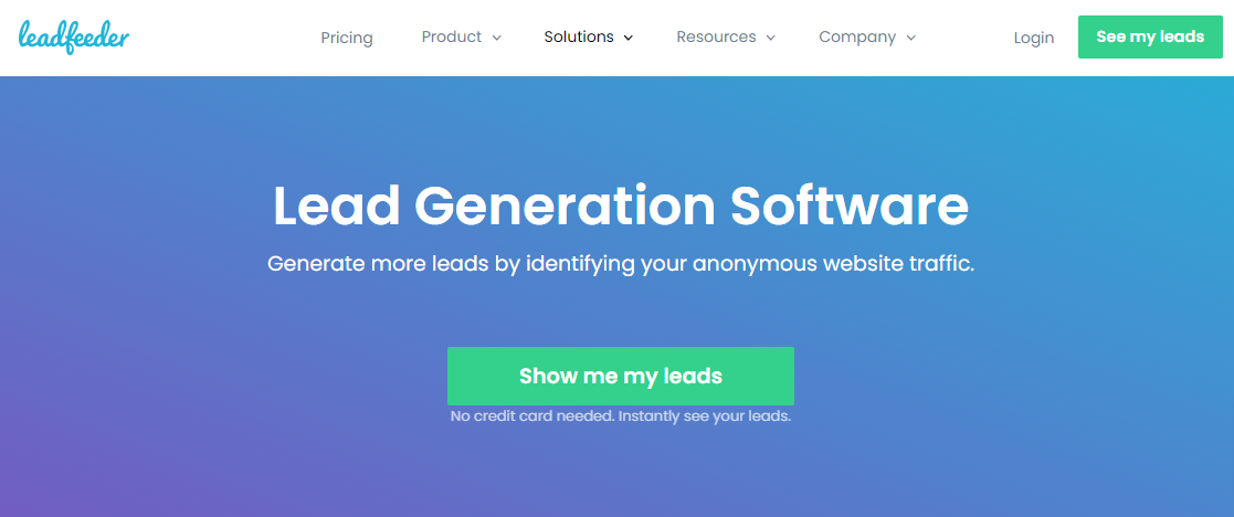 Leadfeeder- Herramientas de generación de leads