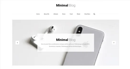 Tema minimalista do WordPress para blog