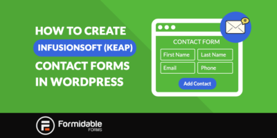 Come creare moduli di contatto Infusionsoft (Keap) in WordPress