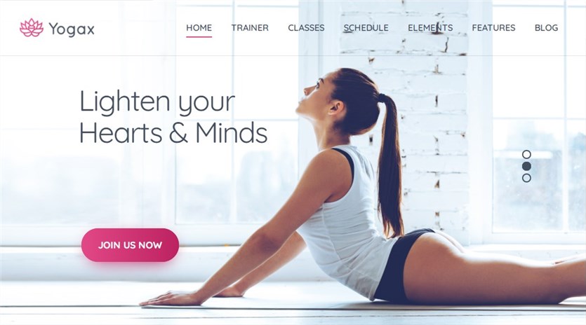 Motyw Yoga-X-wordpress