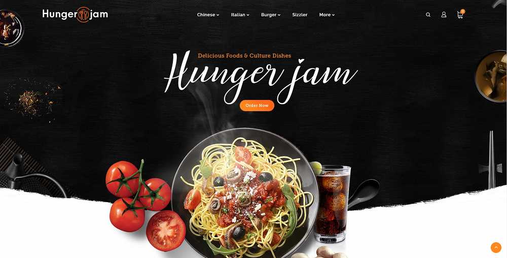 Hungerjam- Restaurante e loja OpenCart responsiva a comida