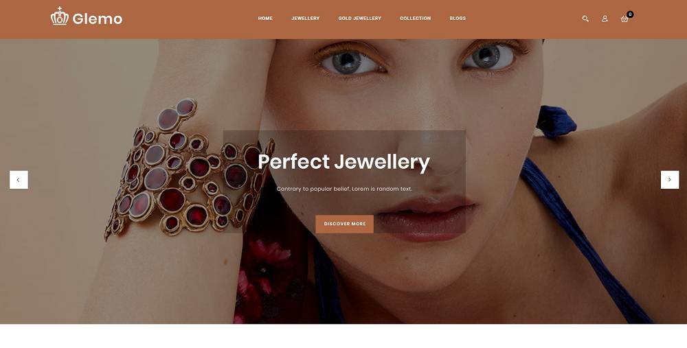 Glemo – Modelo OpenCart de joalheria
