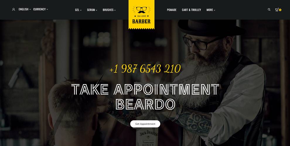 Barber – Cabeleireiro Loja OpenCart responsiva multiuso