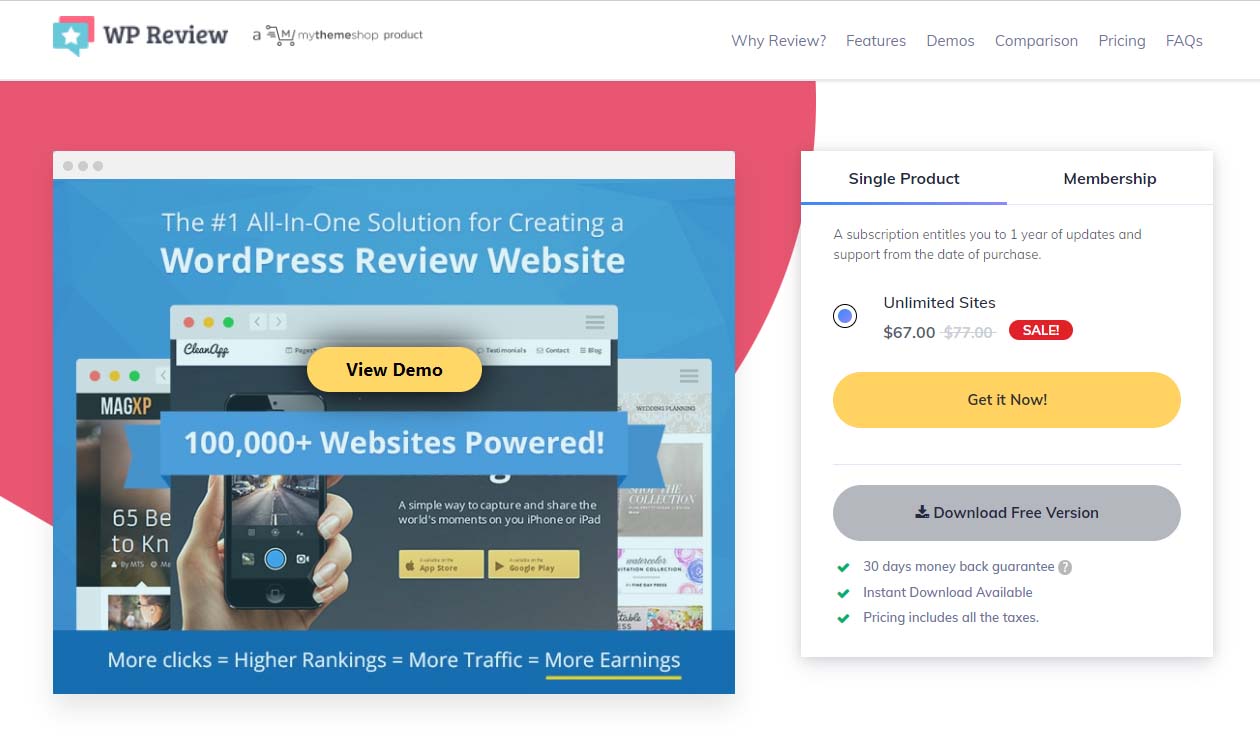 WP Review - ปลั๊กอินรีวิว WordPress ที่ดีที่สุด