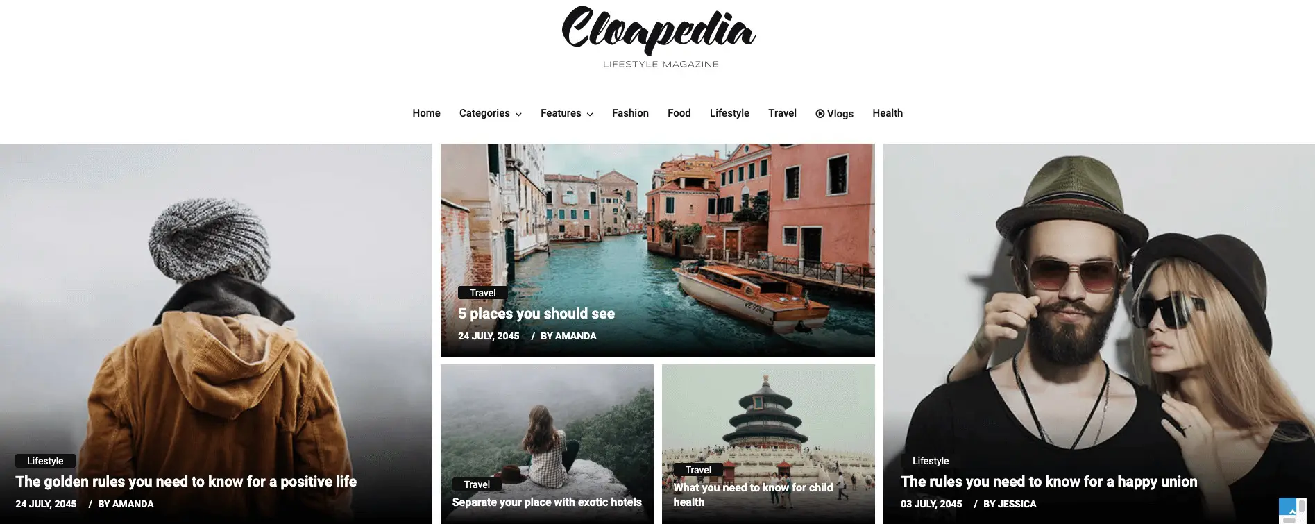 Templat Berita Bootstrap Gratis Cloapedia