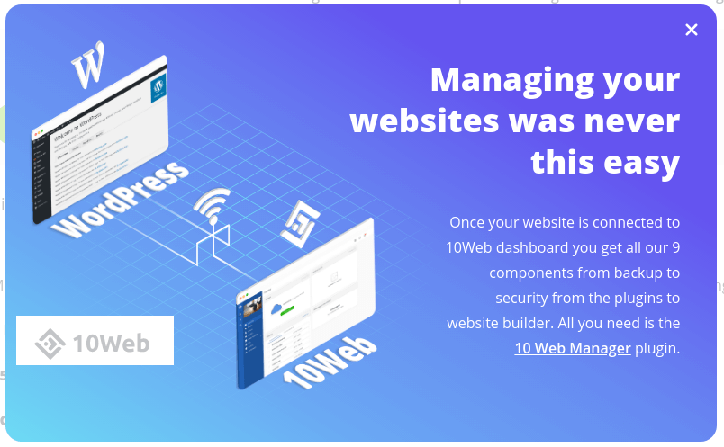 เชื่อมต่อและจัดการเว็บไซต์ WordPress หลาย ๆ อย่างง่ายดายด้วย 10web