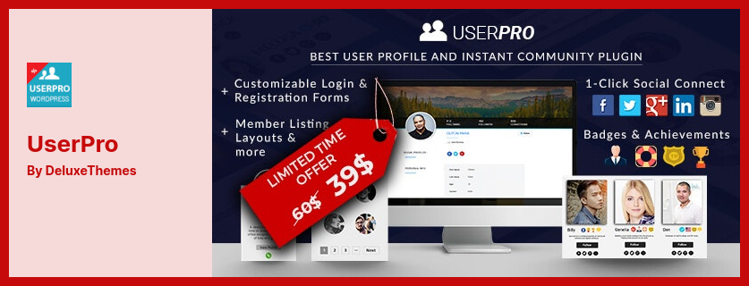 UserPro 插件 - 社區和用戶配置文件 WordPress 插件