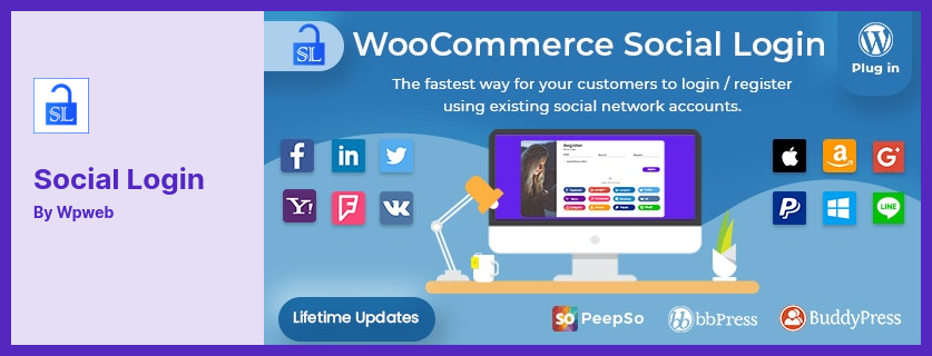 Social Login Plugin - Anmelde- und Registrierungsformular für das WordPress-Plugin