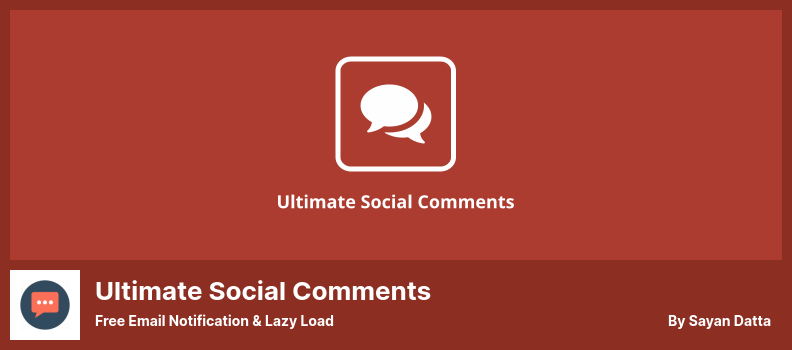 Ultimate Social Comments Plugin - 免费电子邮件通知和延迟加载