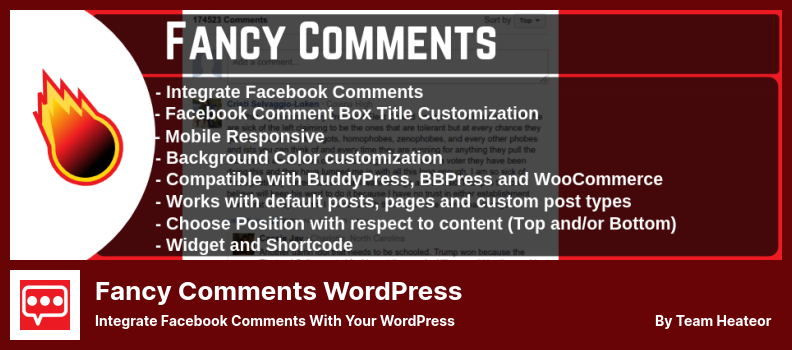 Fancy Comments Plugin WordPress - Integra i commenti di Facebook con il tuo WordPress