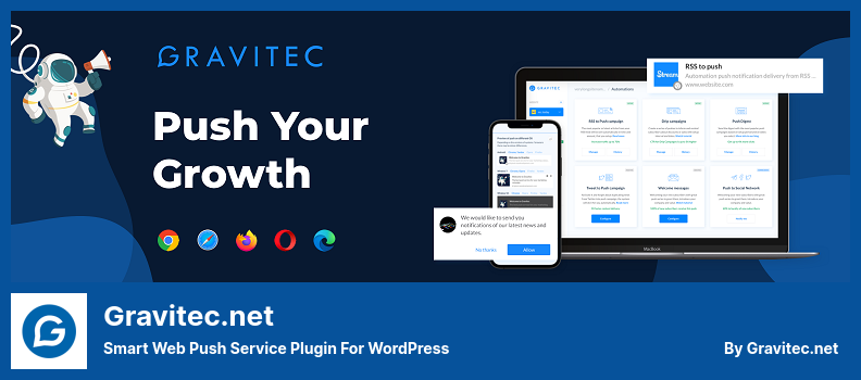 Plugin Gravitec.net - Plugin de service de push Web intelligent pour WordPress