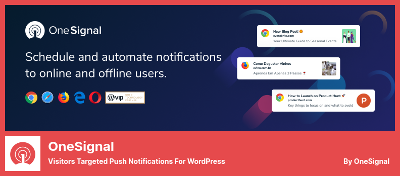 Complemento OneSignal: notificaciones automáticas dirigidas a los visitantes para WordPress