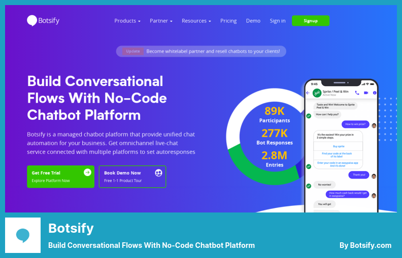 Botsify Plugin - أنشئ تدفقات للمحادثة مع منصة Chatbot بدون كود