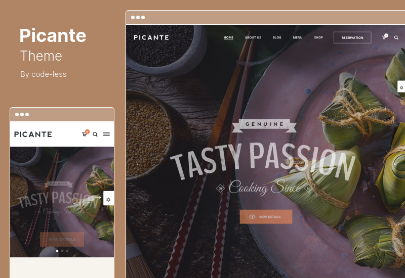 Thème Picante - Thème WordPress pour restaurants