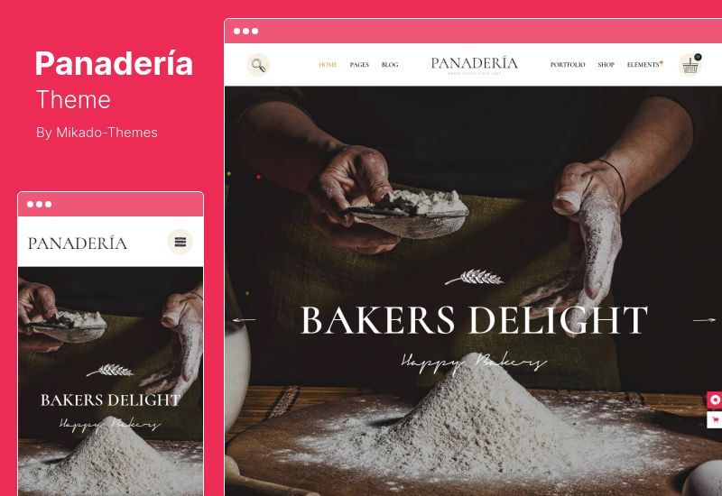 Tema Panaderia - Tema WordPress Toko Roti Pastry