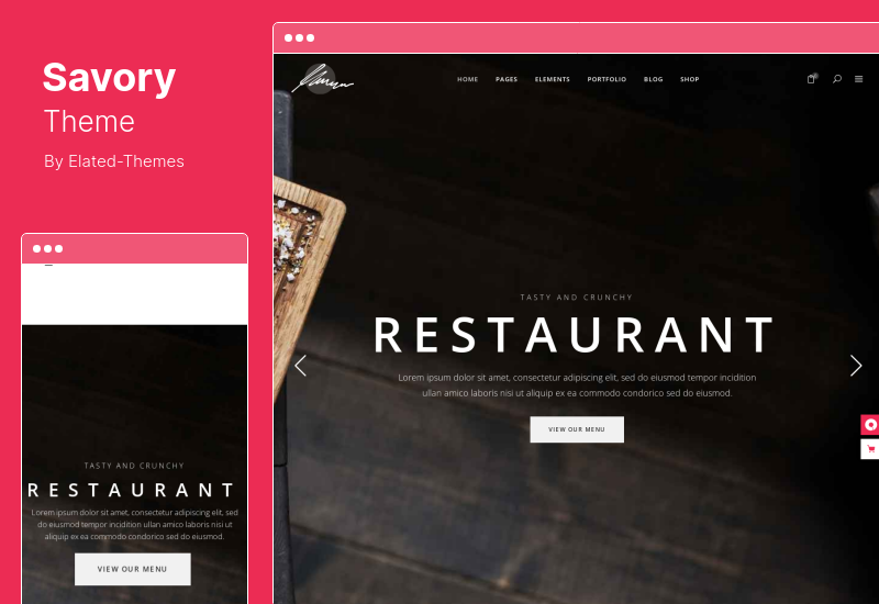 Savory Theme - Tema WordPress Restoran