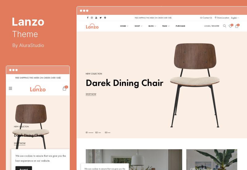 ธีม Lanzo - Gutenberg WooCommerce WordPress Theme