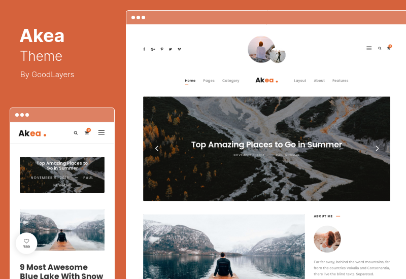 Akea Theme - Blog WordPress Theme